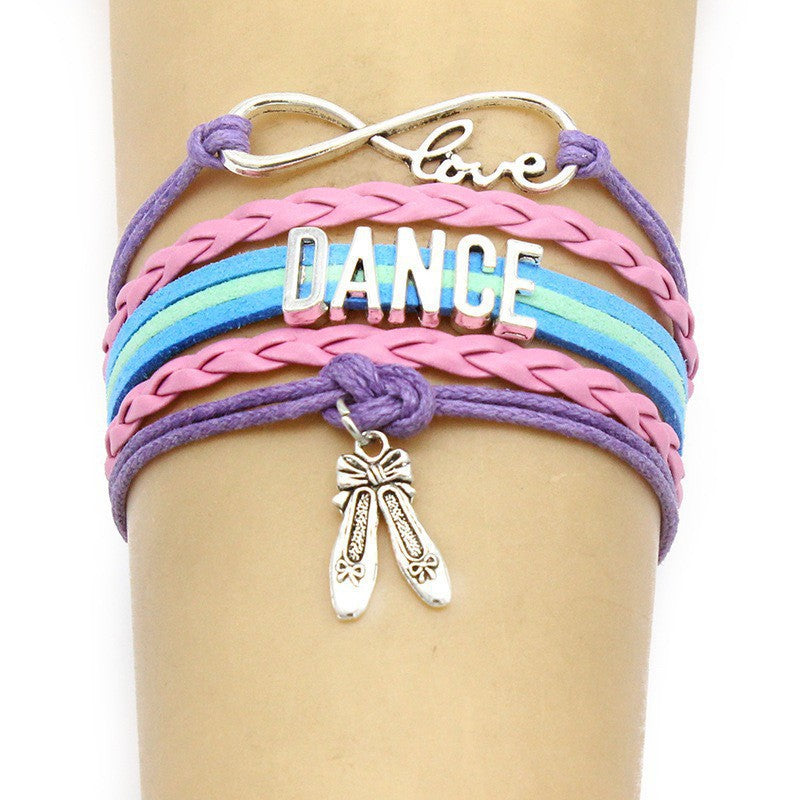 Women Multilayer Leather Rope Woven Bracelet