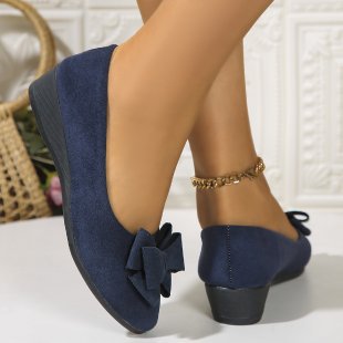 Women Pointed Toe Wedge Casual Shoes