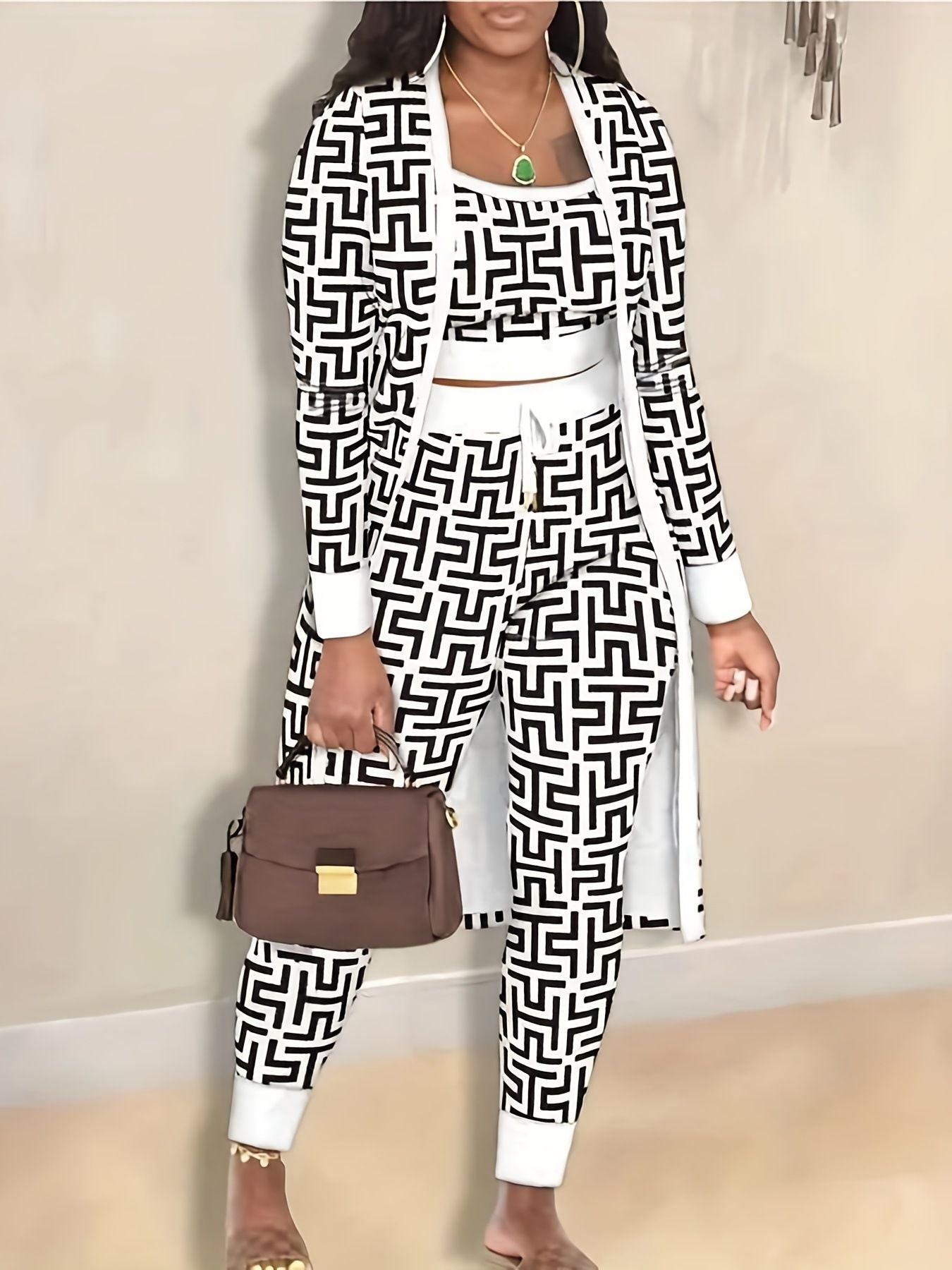 Women polyester suit
