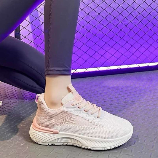 Women Running Shock Absorbing Lightweight Mesh Sneakers