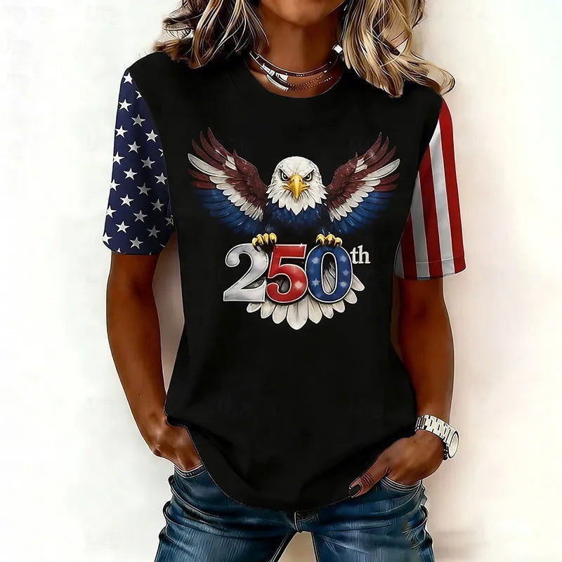 Women's 3D Printed Short Sleeve Shirt