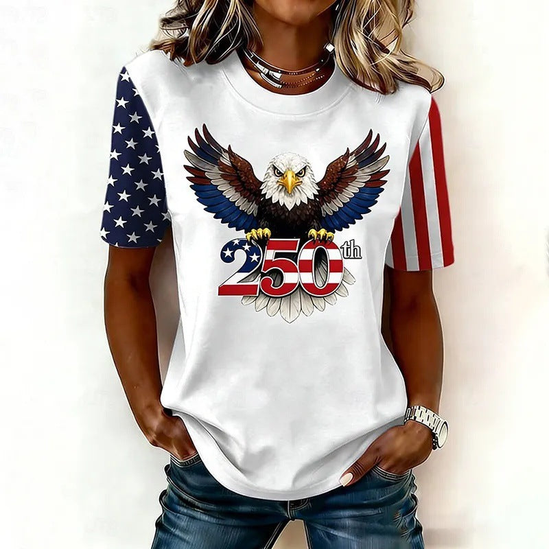 Women's 3D Printed Short Sleeve Shirt
