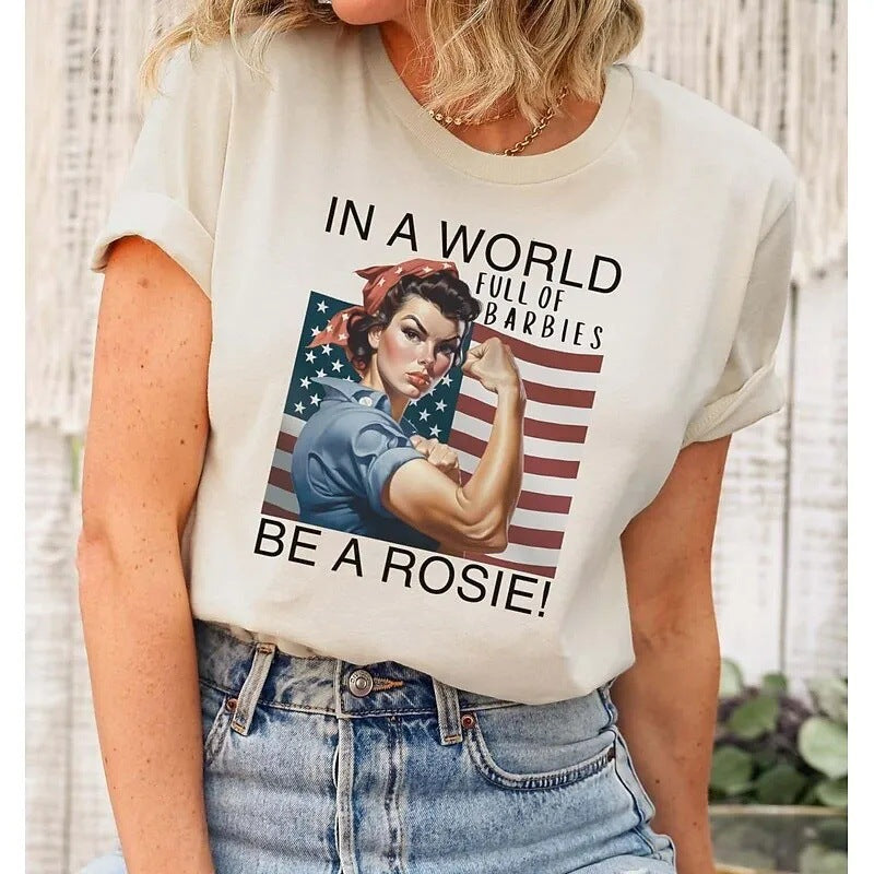 Women's 3D Printed Short Sleeve Shirt