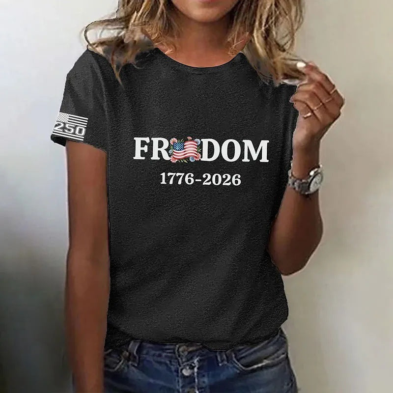 Women's 3D Printed Short Sleeve Shirt