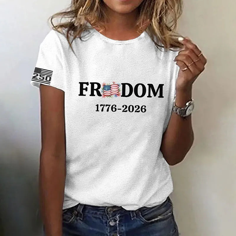 Women's 3D Printed Short Sleeve Shirt