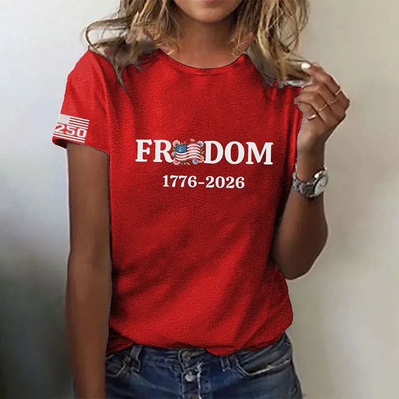 Women's 3D Printed Short Sleeve Shirt