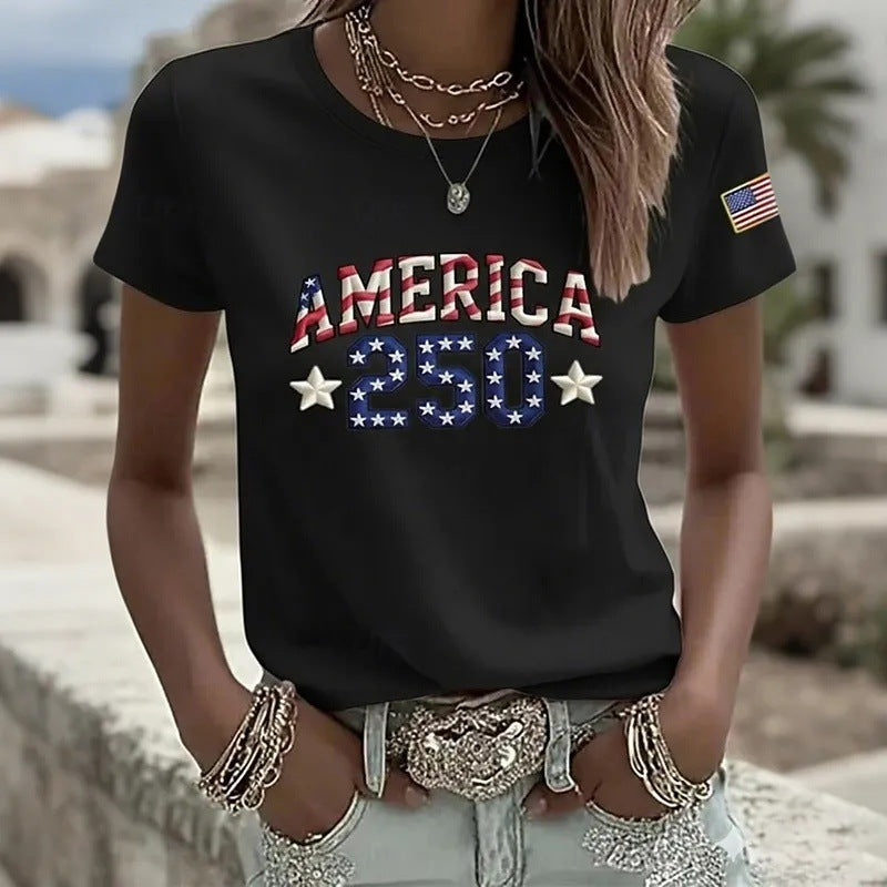 Women's 3D Printed Short Sleeve Shirt