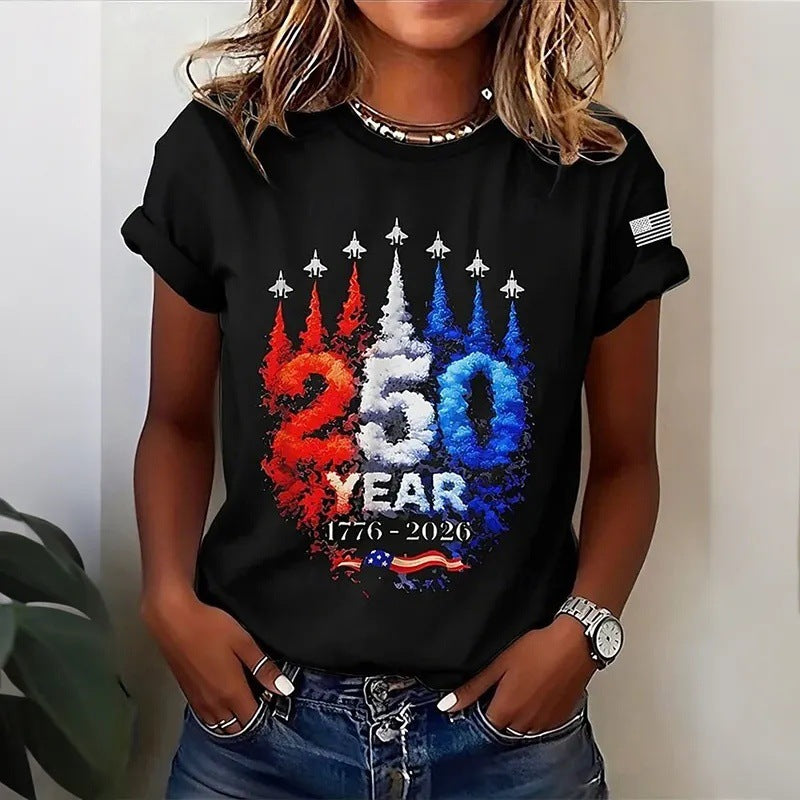 Women's 3D Printed Short Sleeve Shirt