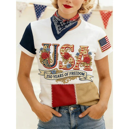 Women's 3D Printed Short Sleeve T-Shirt