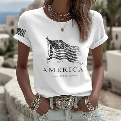 Women's 3D Printed Short Sleeve T-Shirt
