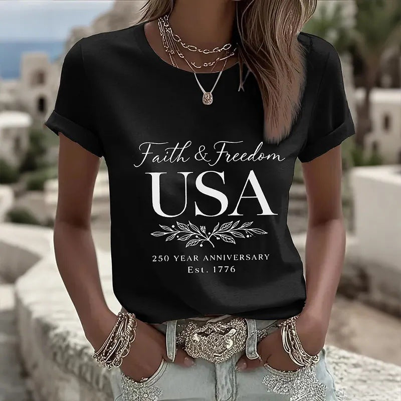 Women's 3D Printed Short Sleeve T-Shirt