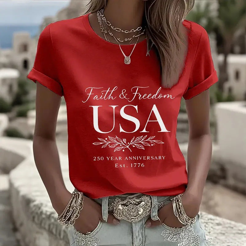 Women's 3D Printed Short Sleeve T-Shirt