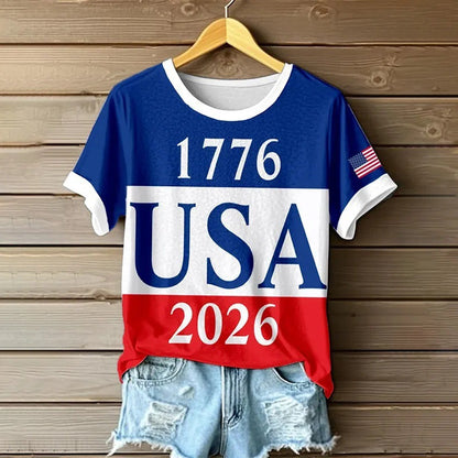 Women's 3D Printed Short Sleeve T-Shirt