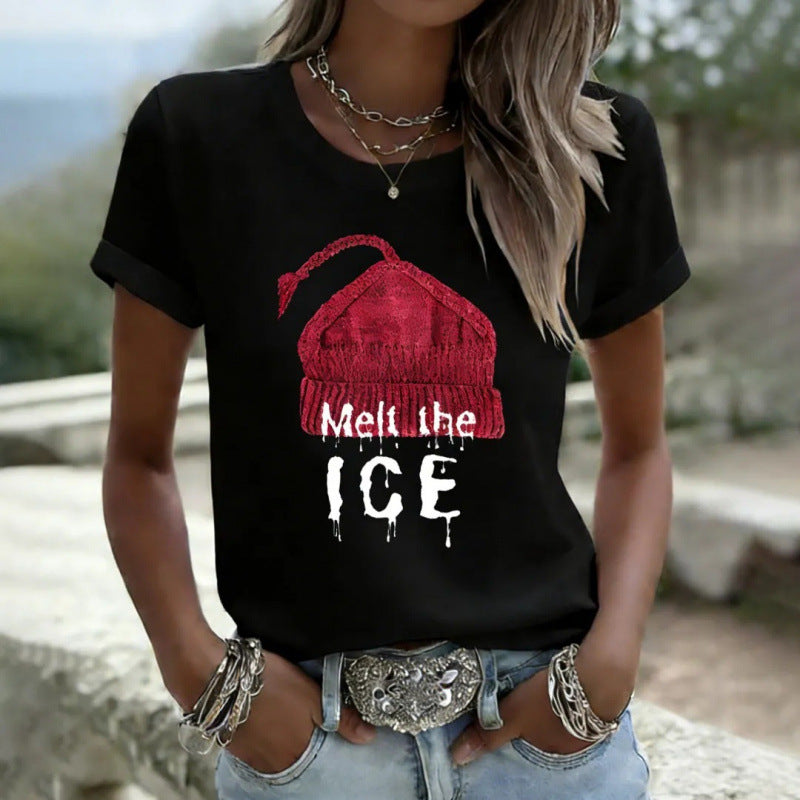 Women's 3D Printed Short Sleeve T-Shirt
