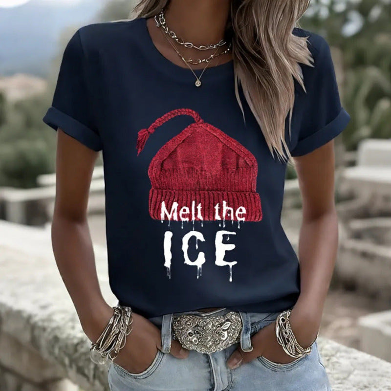 Women's 3D Printed Short Sleeve T-Shirt