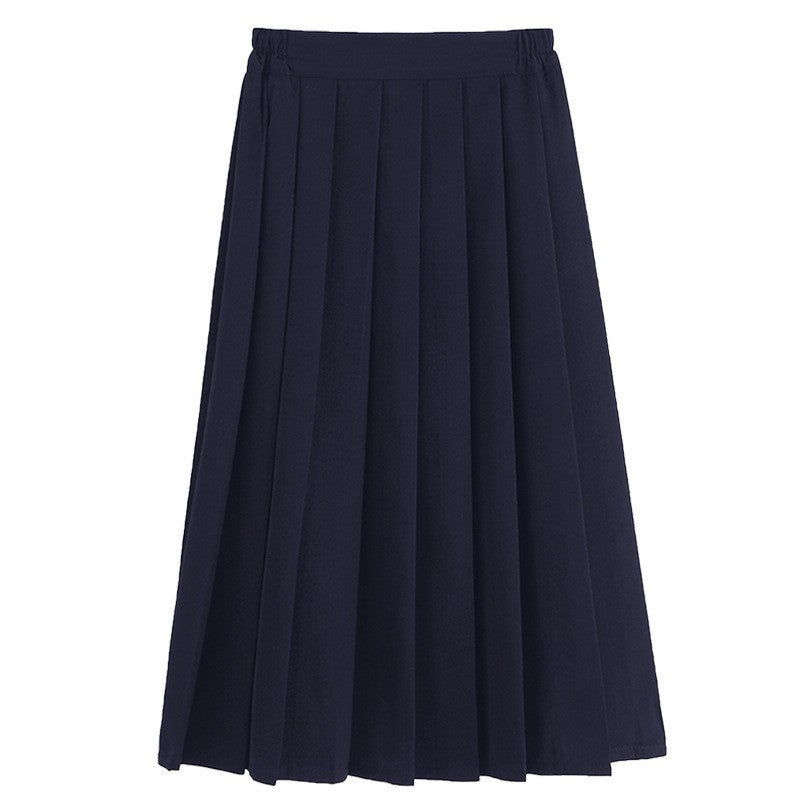 Women's A-line Pleated School Skirt