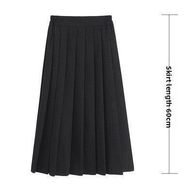 Women's A-line Pleated School Skirt