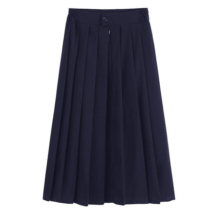 Women's A-line Pleated School Skirt