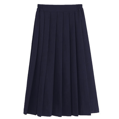 Women's A-line Pleated School Skirt