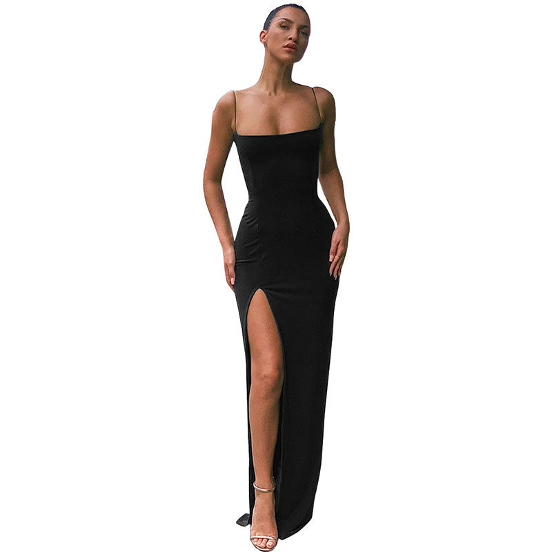 Women's A-line Skirt with Slits