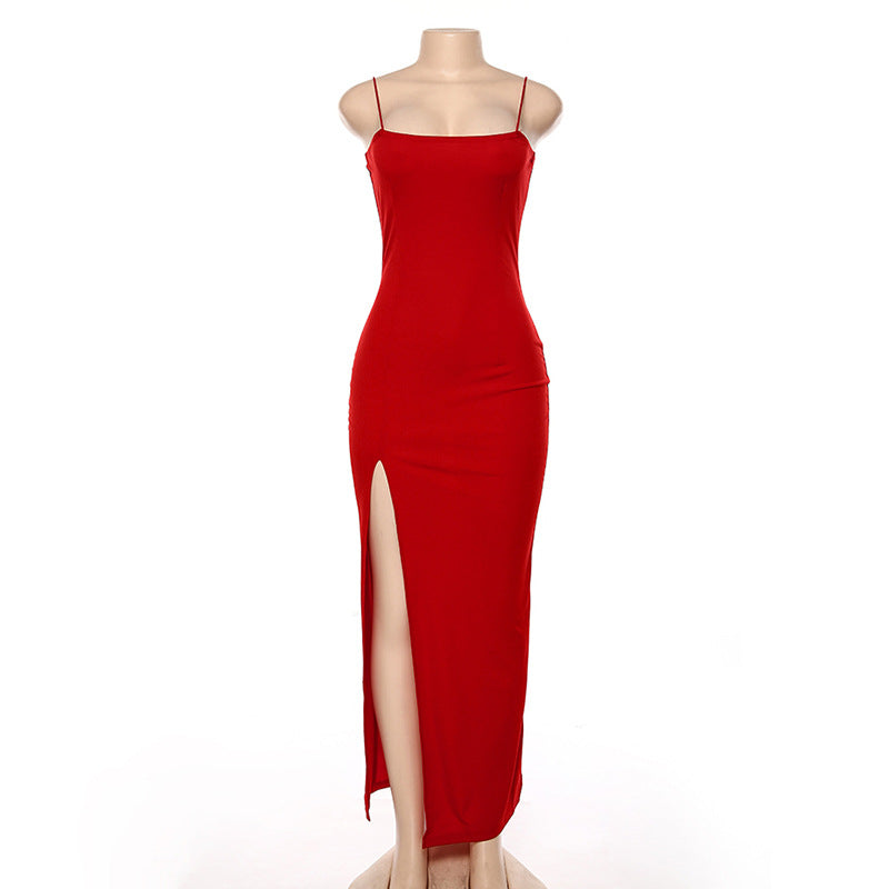 Women's A-line Skirt with Slits
