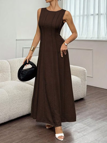 Women's A-Line Sleeveless Long Dress