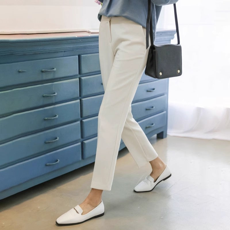 Women's acetate cigarette tube suit pants
