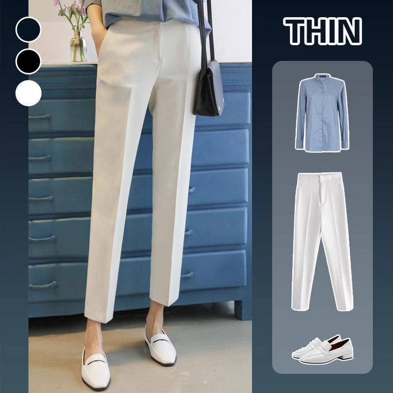 Women's acetate cigarette tube suit pants