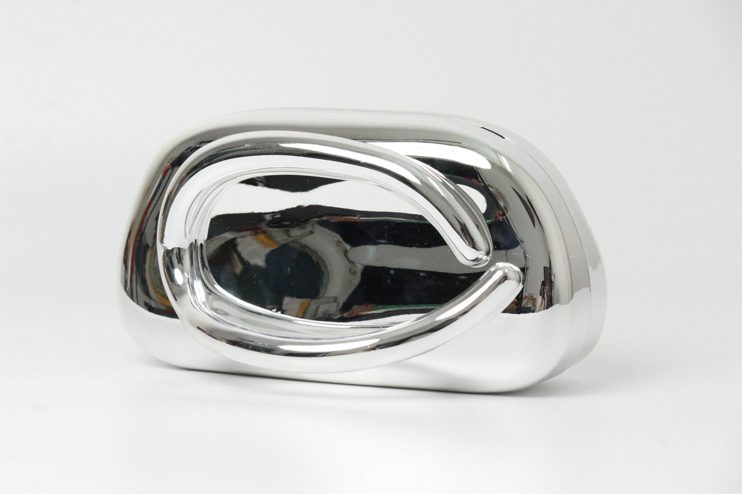 Women's Acrylic Oval Evening Bag with Chain Strap