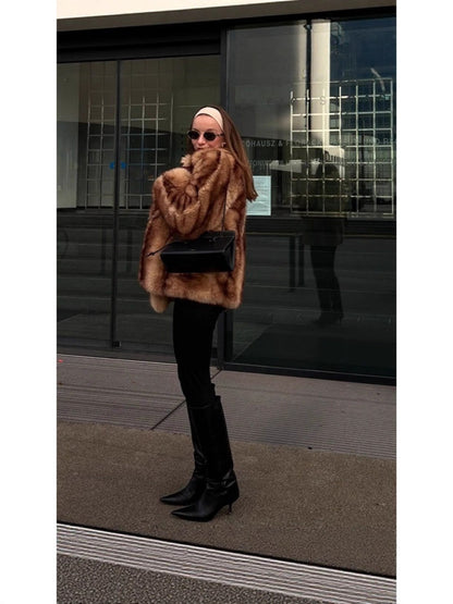 Women's Artificial Fur Winter Coat