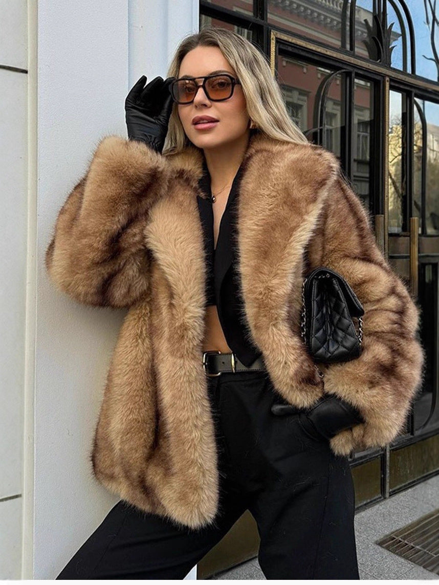 Women's Artificial Fur Winter Coat