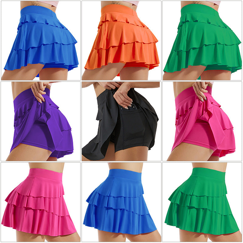 Women's Athletic Pleated Tennis Yoga Skirt