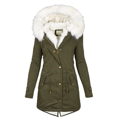 Women's autumn and winter mid-length trench coat