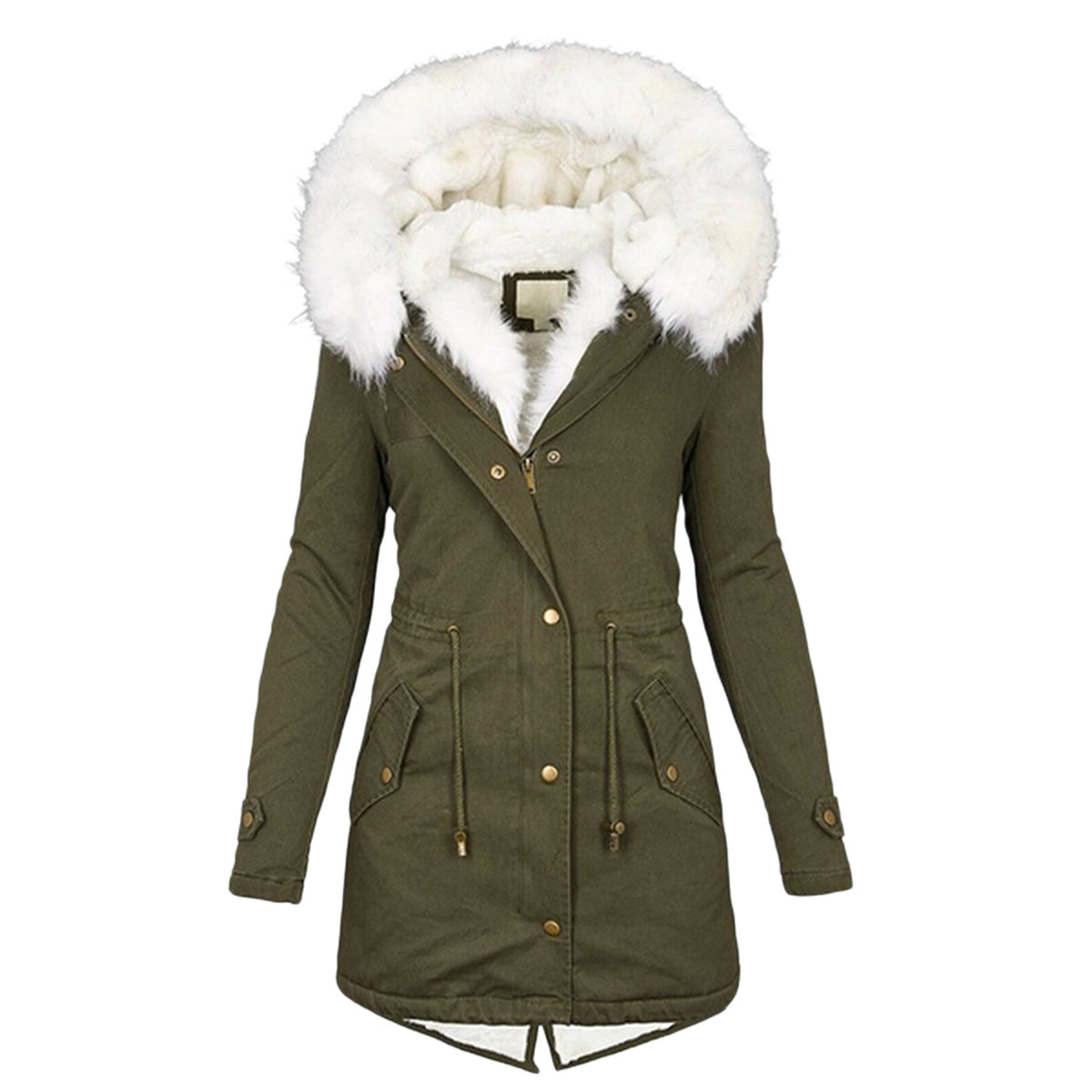 Women's autumn and winter mid-length trench coat
