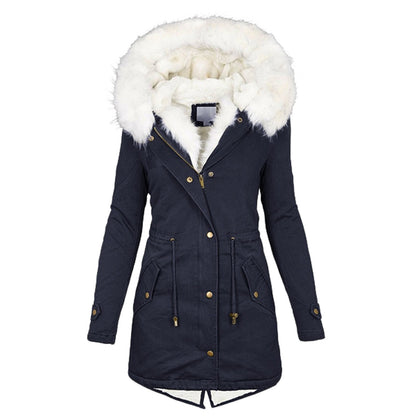 Women's autumn and winter mid-length trench coat