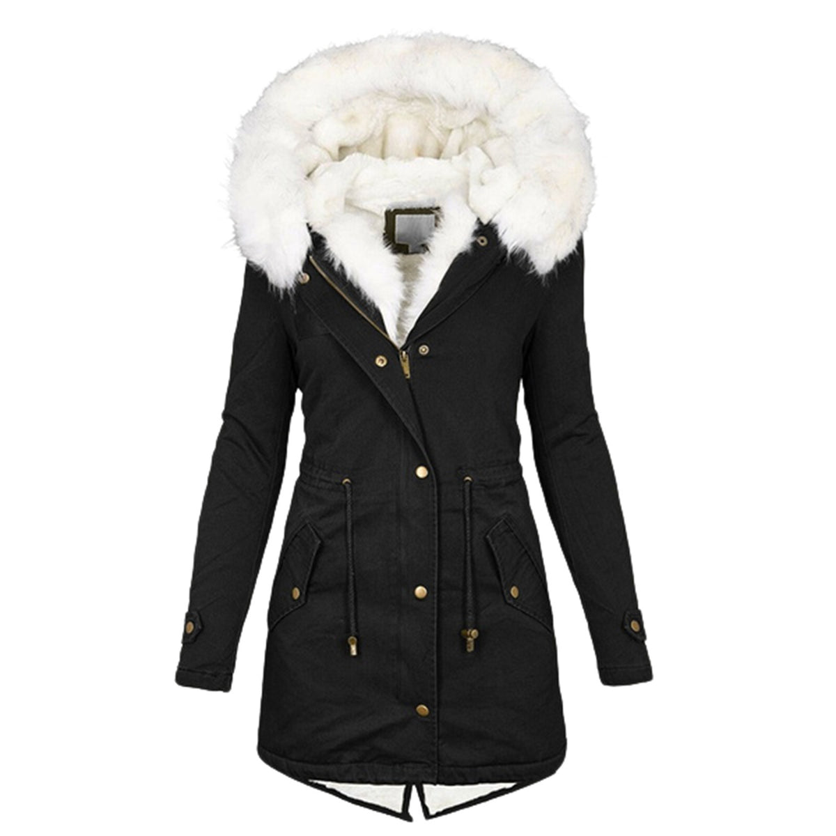 Women's autumn and winter mid-length trench coat