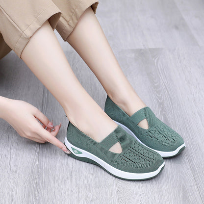 Women's Autumn Breathable Soft-Soled Shoes for Middle-Aged and Elderly Mothers