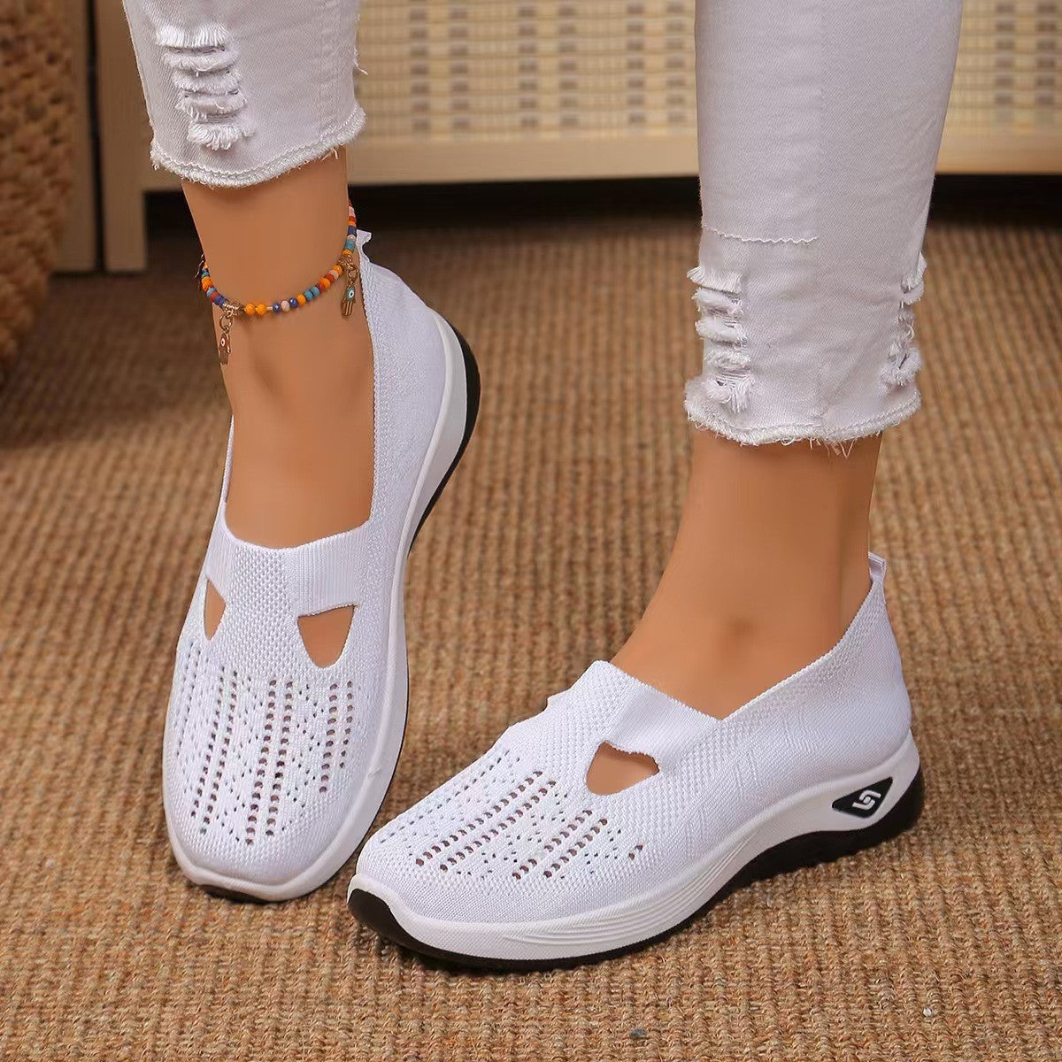 Women's Autumn Breathable Soft-Soled Shoes for Middle-Aged and Elderly Mothers