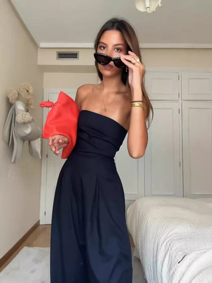 Women's Backless Sleeveless Jumpsuit