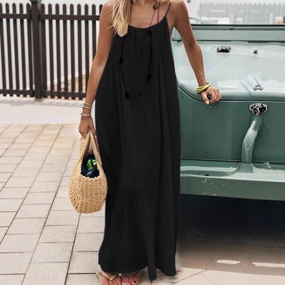 Women's Backless Suspender Dress