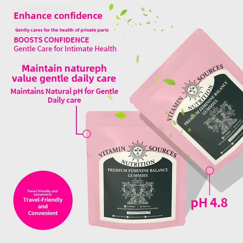 Women's balanced gummy candies