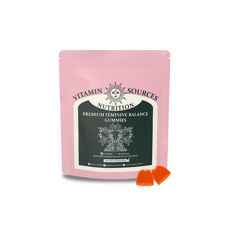 Women's balanced gummy candies