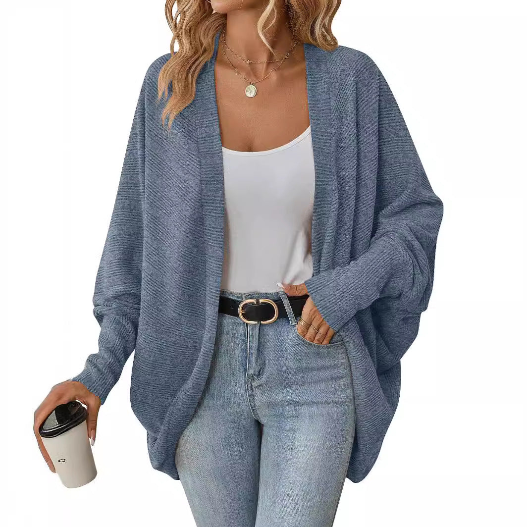 Women's Bat Sleeve Knitted Cardigan