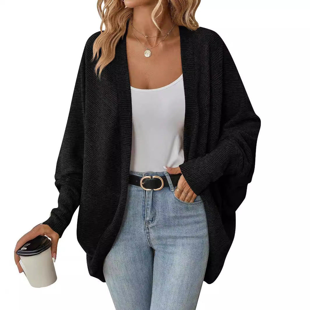 Women's Bat Sleeve Knitted Cardigan