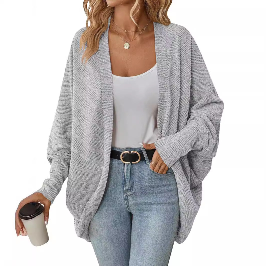 Women's Bat Sleeve Knitted Cardigan