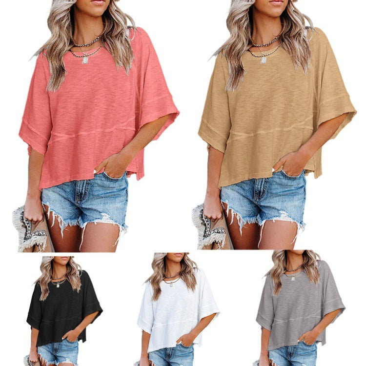 Women's Bell Sleeve Loose Fit T-Shirt