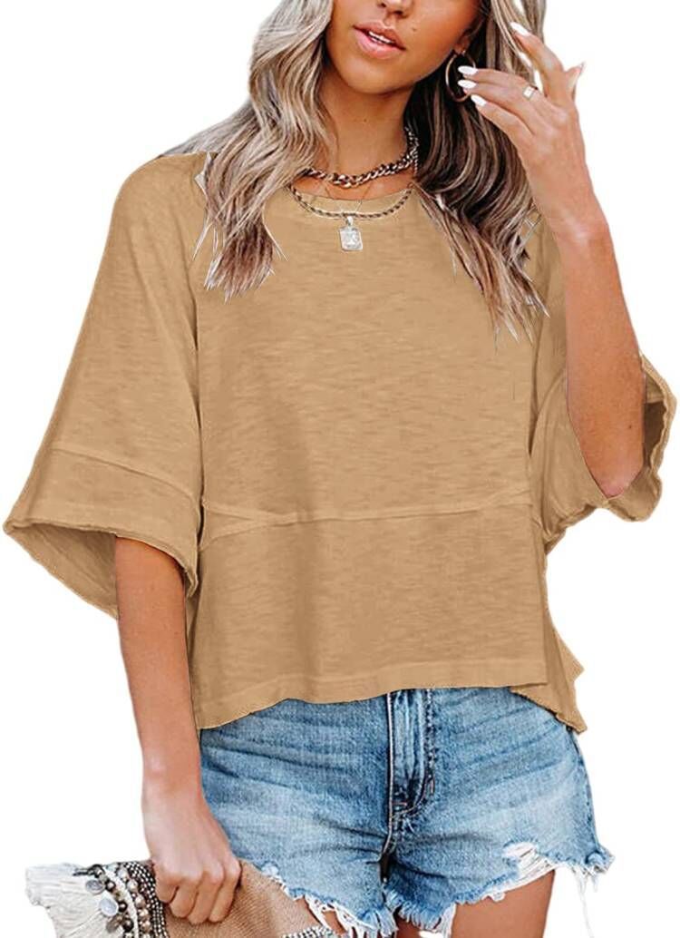 Women's Bell Sleeve Loose Fit T-Shirt