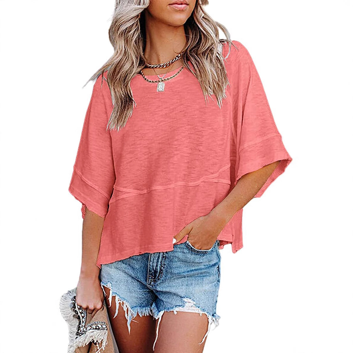 Women's Bell Sleeve Loose Fit T-Shirt