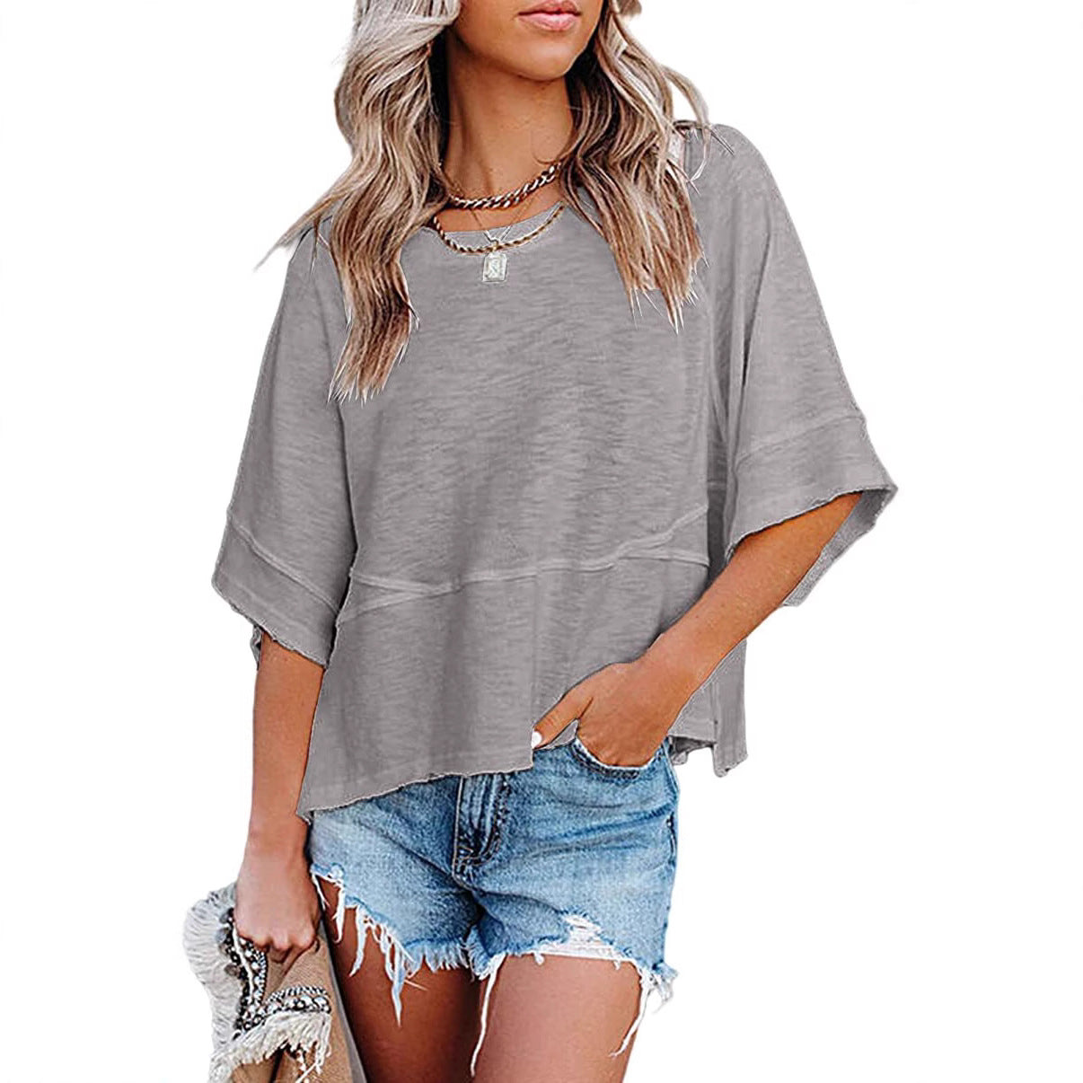 Women's Bell Sleeve Loose Fit T-Shirt