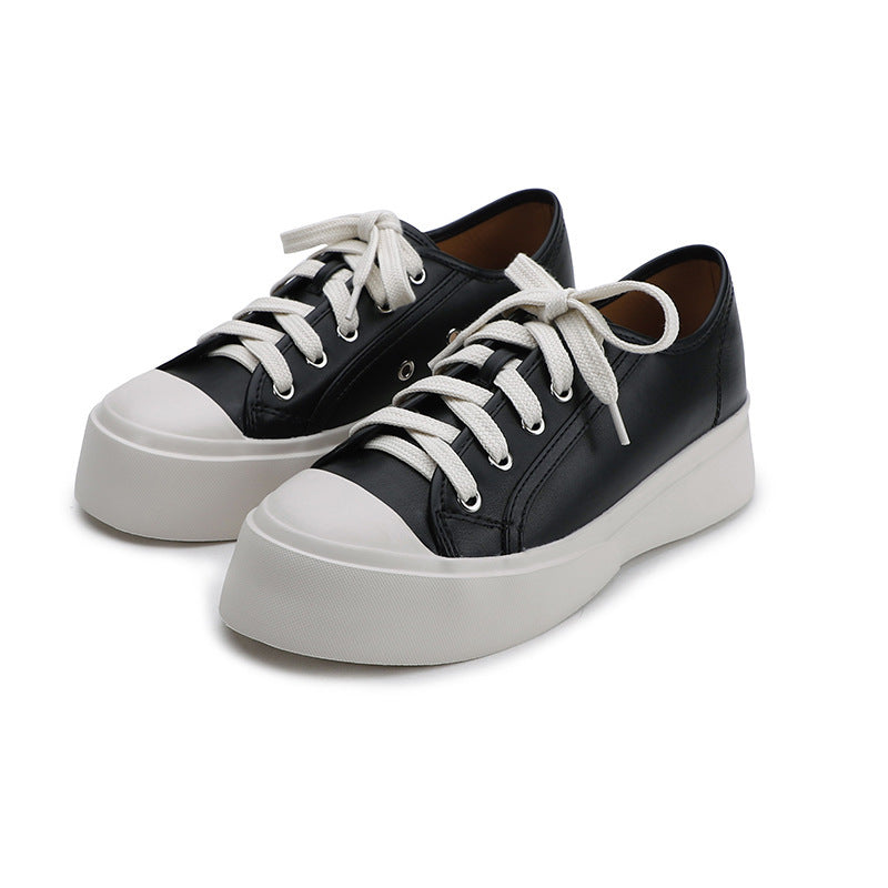 Women's Big Head Lace-Up Sneakers